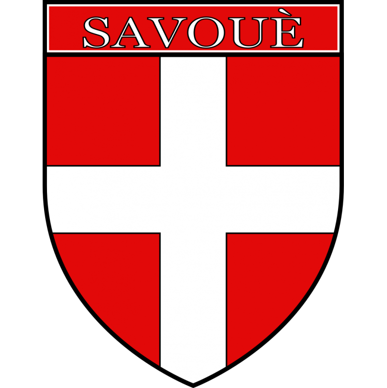 Autocollant Blason Savoie Pour Voiture - 4.5x5.8 Cm - Fabriqué En France - Résistant Aux Intempéries