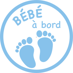 Autocollant "Bébé à Bord" Style Provençal - 14 Cm, Vinyle Haute Qualité, Pour Vitre Et Carrosserie